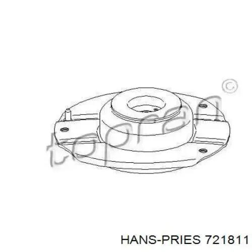 Опора амортизатора переднего левого 721811 Hans Pries (Topran)