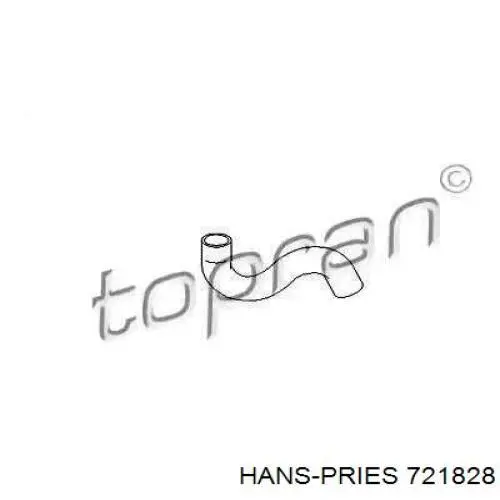 Патрубок радиатора 721828 Hans Pries (Topran)