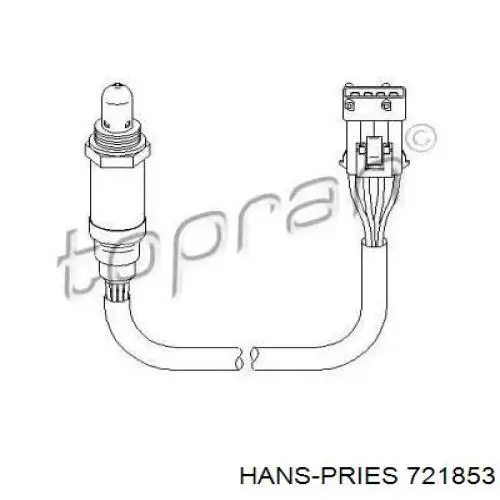 Датчик кислорода после катализатора 721853 Hans Pries (Topran)