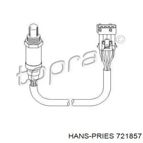 Датчик кислорода после катализатора 721857 Hans Pries (Topran)