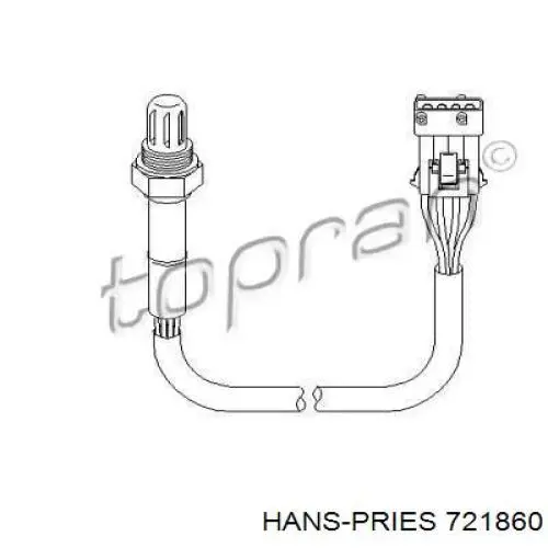 Лямбдазонд, датчик кислорода до катализатора Hans Pries (Topran) 721860 цена, от 36.66 USD
