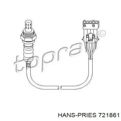 Датчик кислорода после катализатора 721861 Hans Pries (Topran)