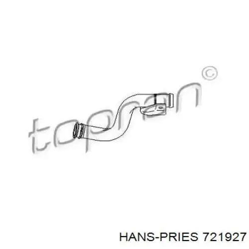 Патрубок системи охолодження 721927 Hans Pries (Topran)