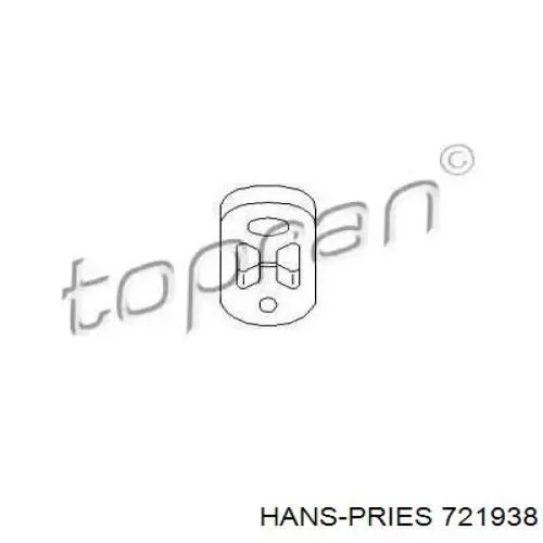 Подушка глушителя 721938 Hans Pries (Topran)