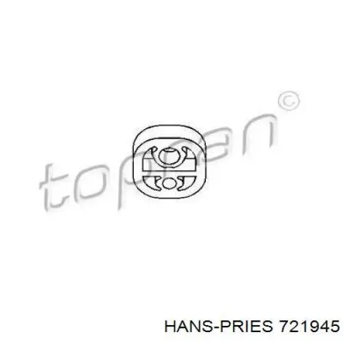 721945 Hans Pries (Topran) подушка глушителя