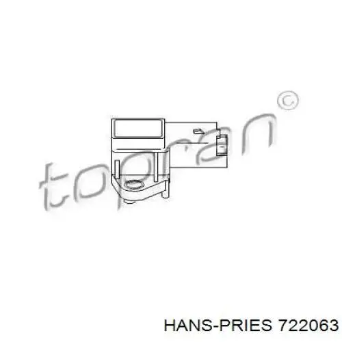 Датчик давления во впускном коллекторе, MAP 722063 Hans Pries (Topran)