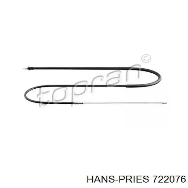 Задний правый трос ручника 722076 Hans Pries (Topran)