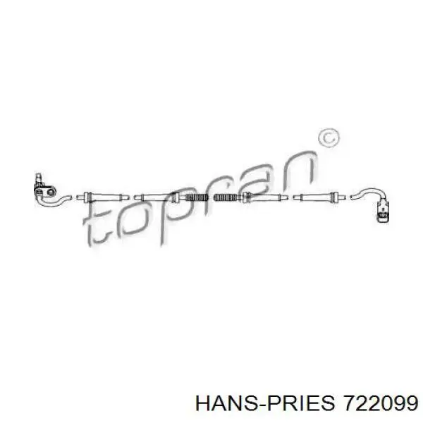 722099 Hans Pries (Topran) датчик абс (abs передний)
