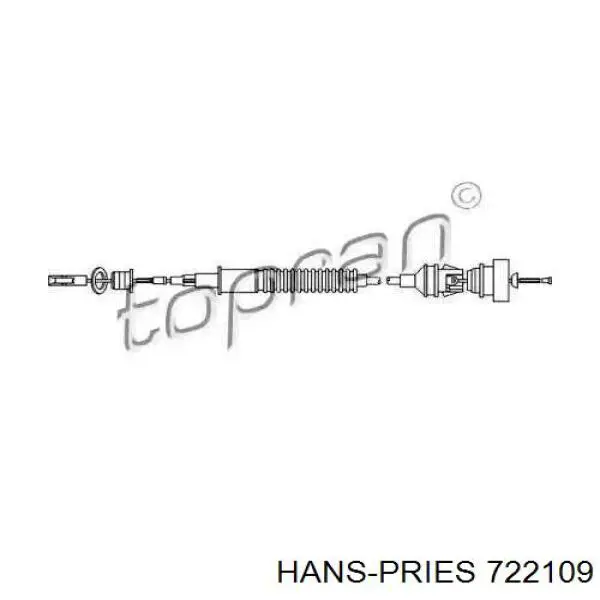 Трос сцепления 722109 Hans Pries (Topran)