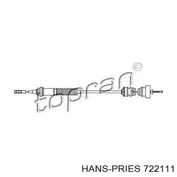 Трос сцепления 722111 Hans Pries (Topran)