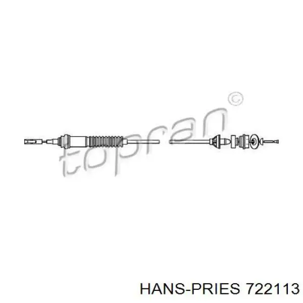 Трос сцепления 722113 Hans Pries (Topran)