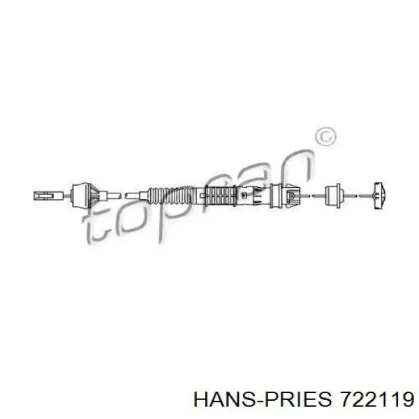 Трос сцепления 722119 Hans Pries (Topran)