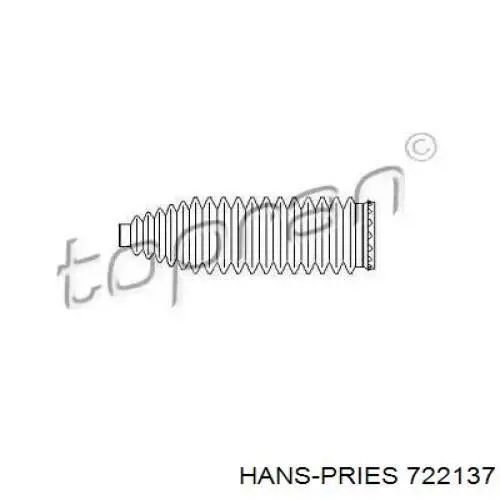 Пыльник рулевой рейки 722137 Hans Pries (Topran)