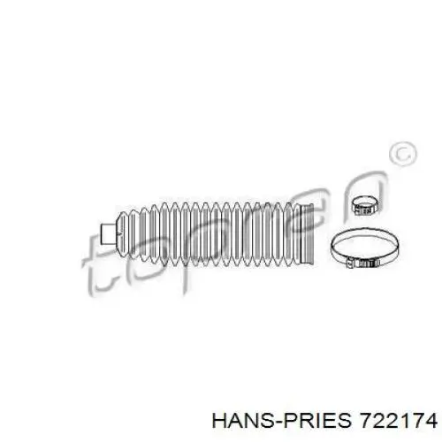 722174 Hans Pries (Topran) пыльник рулевой рейки