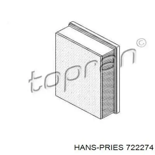 Воздушный фильтр 722274 Hans Pries (Topran)