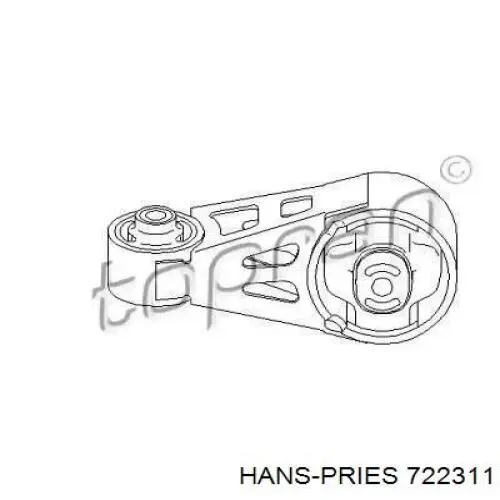 722311 Hans Pries (Topran) Опора двигателя правая верхняя