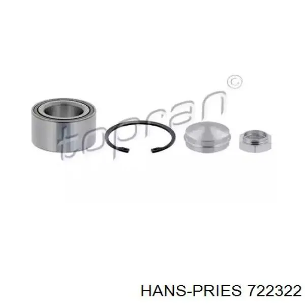 722322 Hans Pries (Topran) Подшипник ступицы передней