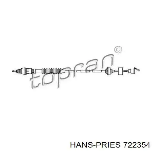 Трос сцепления 722354 Hans Pries (Topran)