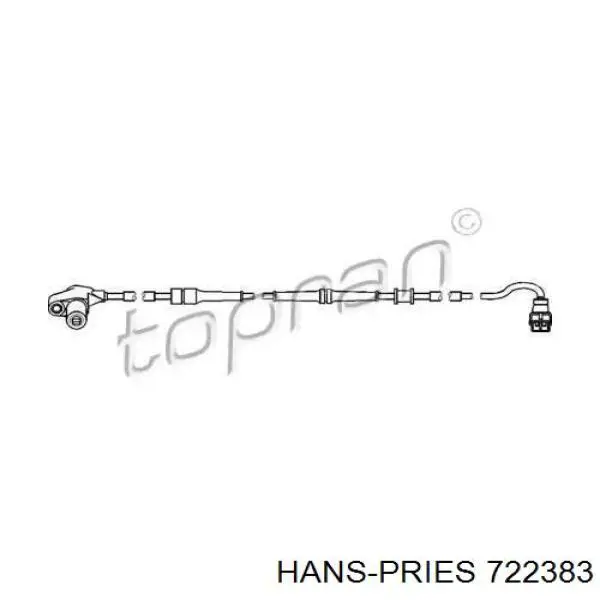 Датчик АБС (ABS) передний 722383 Hans Pries (Topran)