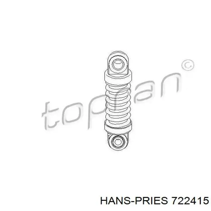 Натяжитель приводного ремня 722415 Hans Pries (Topran)