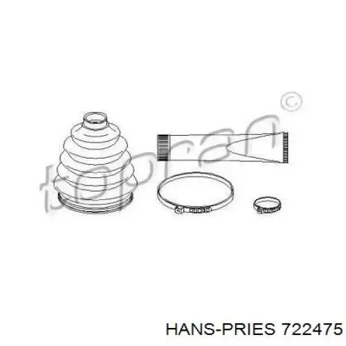 Пыльник ШРУСа наружный 722475 Hans Pries (Topran)