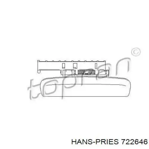722646 Hans Pries (Topran) ручка двери передней наружная правая