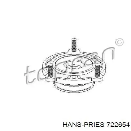 Опора амортизатора переднего 722654 Hans Pries (Topran)