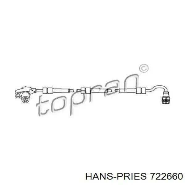 722660 Hans Pries (Topran) датчик абс (abs задний)