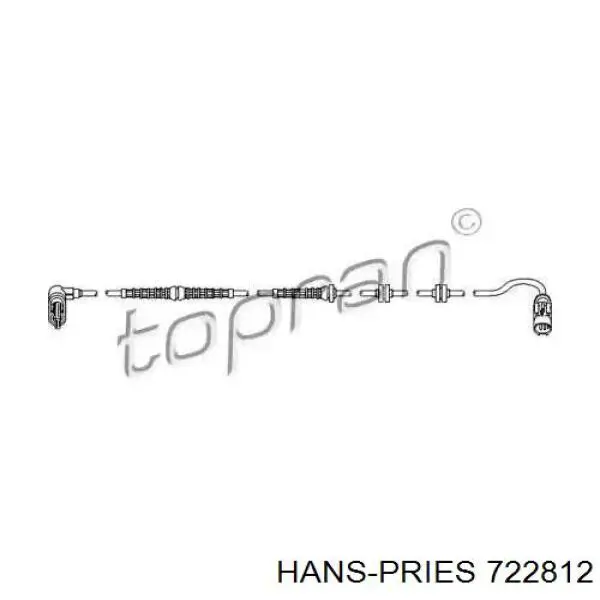 Датчик АБС (ABS) передний 722812 Hans Pries (Topran)