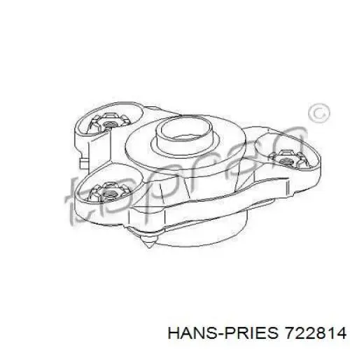 Опора амортизатора переднего правого 722814 Hans Pries (Topran)