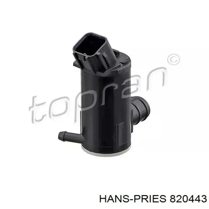 820443 Hans Pries (Topran) насос-мотор омывателя стекла переднего