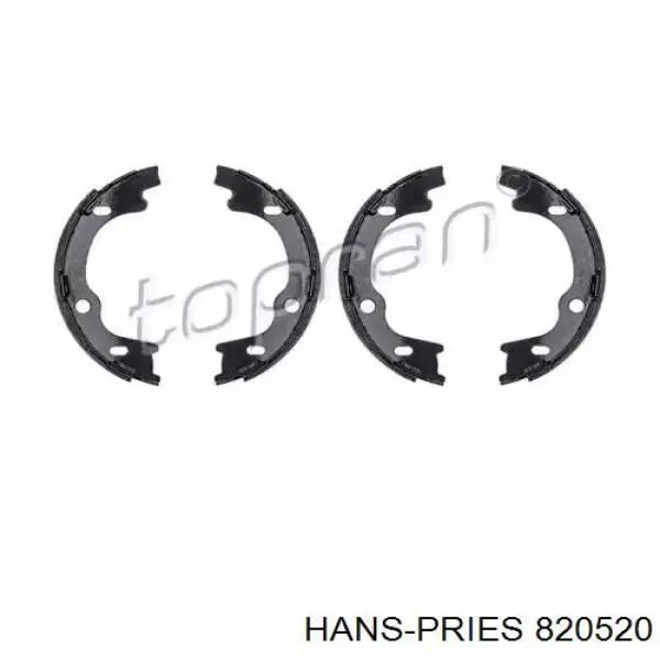 Колодки ручника 820520 Hans Pries (Topran)