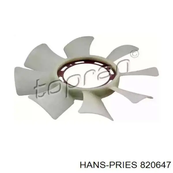 820647 Hans Pries (Topran) вентилятор (крыльчатка радиатора охлаждения)