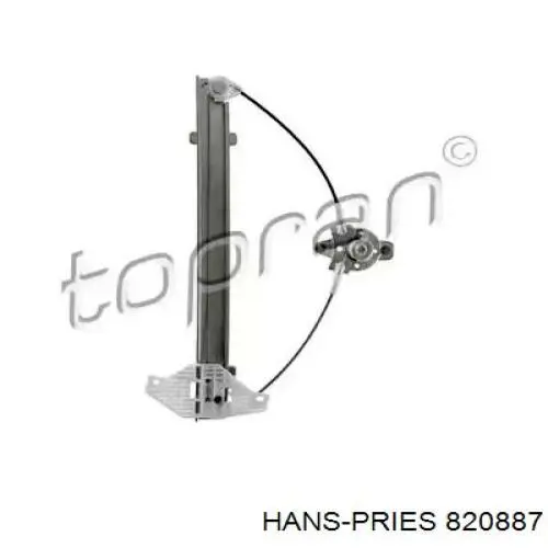 820887 Hans Pries (Topran) механизм стеклоподъемника двери передней правой