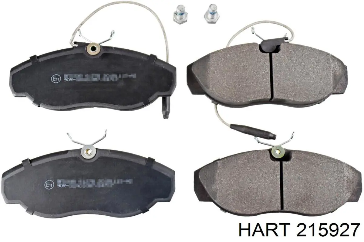 Колодки тормозные передние дисковые Hart 215927