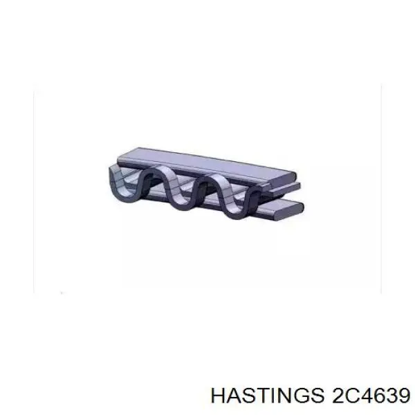 2C4639 Hastings anéis do pistão para 1 cilindro, std.