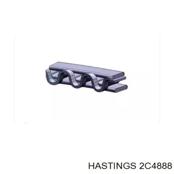 Купить 2C4888 Hastings Стандартные поршневые кольца в комплекте