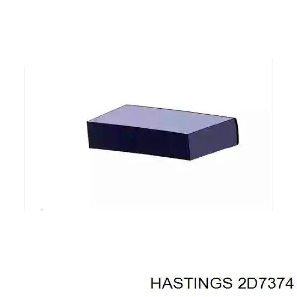 2D7374 Hastings кольца поршневые на 1 цилиндр, std.