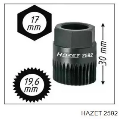 Головка для установки шкива генератора 2592 Hazet
