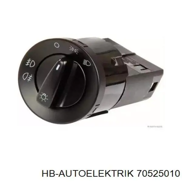 Переключатель света фар на "торпедо" HB Autoelektrik 70525010