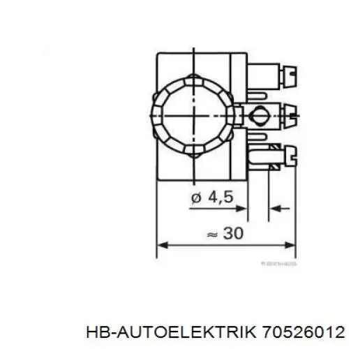 Купить 70526012 HB Autoelektrik Переключатель света фар на "торпедо"