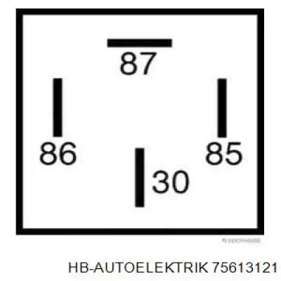 Реле кондиционера 75613121 HB Autoelektrik