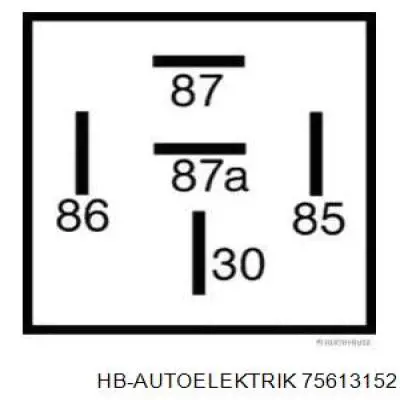 Реле многофункциональное 75613152 HB Autoelektrik