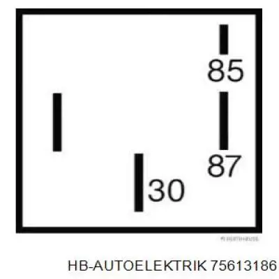 Купить 75613186 HB Autoelektrik Реле бензонасоса