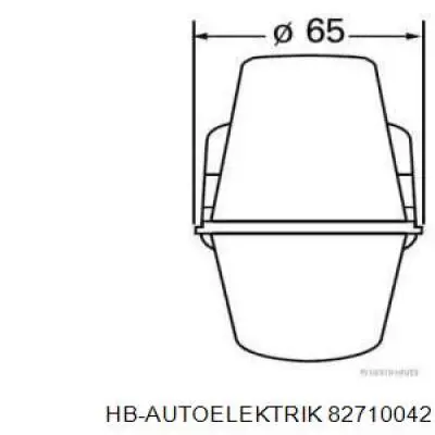 Габарит передний левый 82710042 HB Autoelektrik