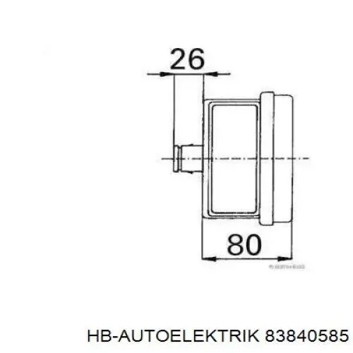 Купить 1304789 DAF Левый стоп