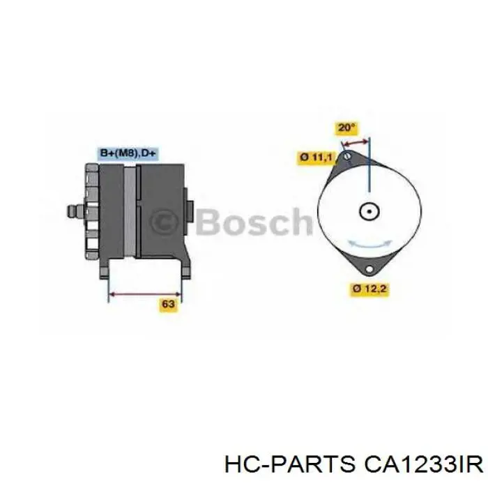 Автомобильный генератор Fiat/Alfa/Lancia 46430573 цена, от 87.63 USD