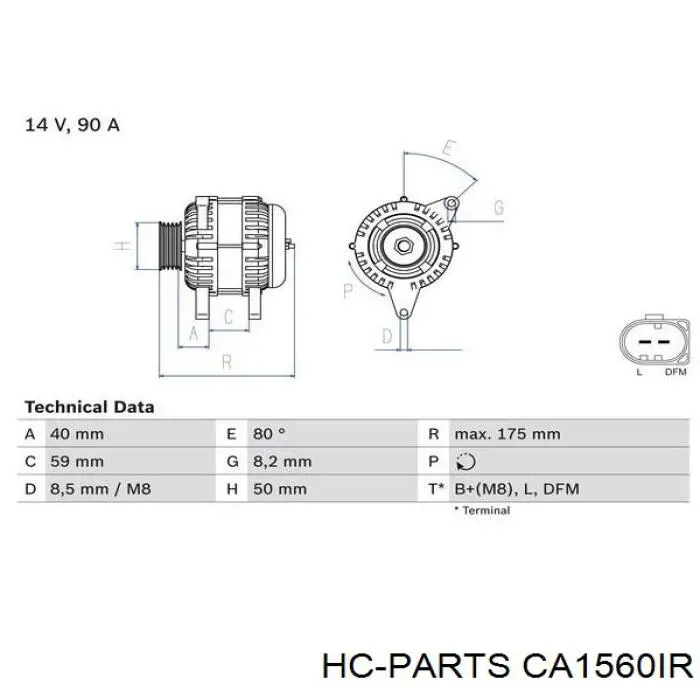 CA1560IR HC Parts генератор