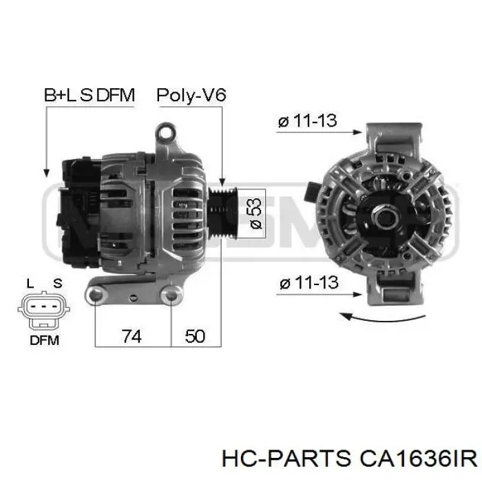 CA1636IR HC Parts генератор