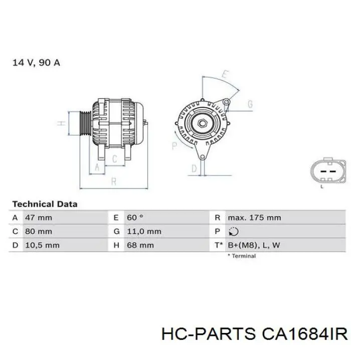Купить 504010576 Iveco Генератор